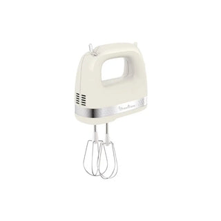 Batedeira Moulinex Soleil 200W branca com batedores de plástico e aço inoxidável - Twisted Media 