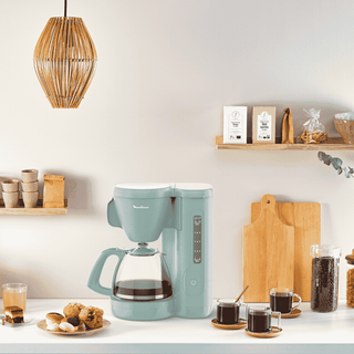 Máquina de café Moulinex 1,25L com filtro reutilizável e design moderno - Twisted Media