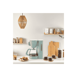Máquina de café Moulinex 1,25L com filtro reutilizável e design moderno - Twisted Media