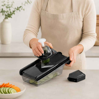 Mandolina Cortadora em V com 5 Lâminas em Aço Inoxidável - Twisted Media