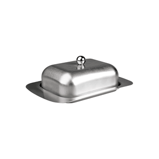 Manteigueira IBILI com Tampa em Aço Inox 20x13x8cm - Twisted Media