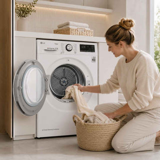 Máquina de Secar Roupa LG 9Kg com Bomba de Calor A+++ - Twisted Media
