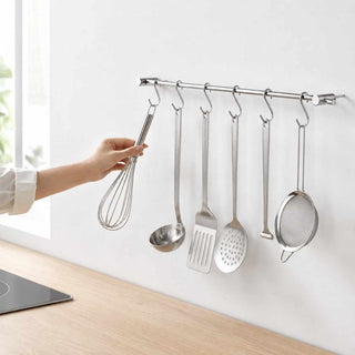 Barra de Suspensão para Utensílios em Aço Inoxidável 18/10 – Organização Moderna para Cozinhas em Angola - Twisted Media