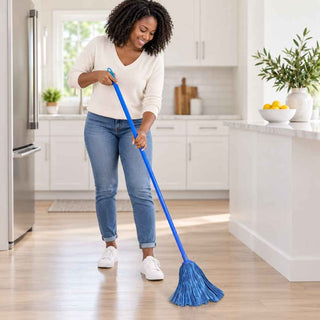 Mopa Spontex Poder Azul com Cabo Metálico 120cm - Twisted Media
