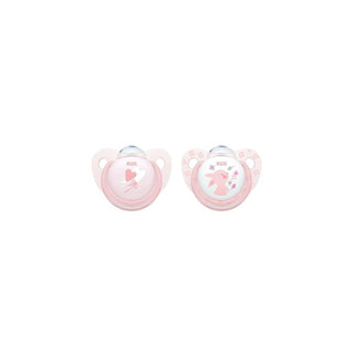 NUK Chupeta Rosa 0-6 Meses (Pack 2 Unidades) - Twisted Media 