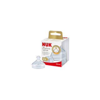 NUK Nature Sense 1S – Tetina de Silicone com Fluxo Lento e Natural - Twisted Media 