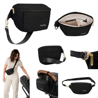NUNA Bolsa Sling Caviar – Organização Elegante para Pais em Movimento - Twisted Media 