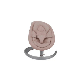 Espreguiçadeira NUNA LEAF Grow Blush, ideal para bebês até 60 kg. Movimentos laterais suaves e silenciosos, design elegante, e tecido orgânico