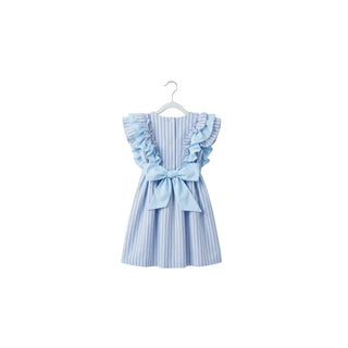 Vestido Infantil Azul Listrado PUKATUKA 100% Algodão - Twisted Media