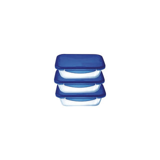 PYREX Cook Go Conjunto de 3 Recipientes de Vidro 0,8L - Twsted Media