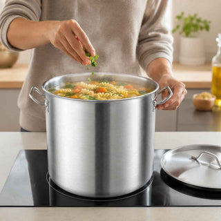 Panela Extra Alta IBILI 28cm em Aço Inoxidável  - Twisted Media
