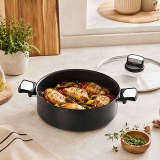 Panela Sauté Tefal Unlimited 28cm com Tampa Indução - Twisted Media