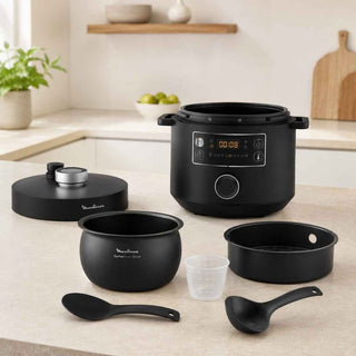 Panela de Pressão Elétrica Moulinex 5L 1090W  - Twisted Media