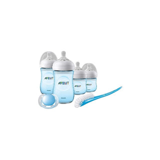 Philips AVENT Conjunto de Biberões Natural Anticólica Azul  - Twisted Media 