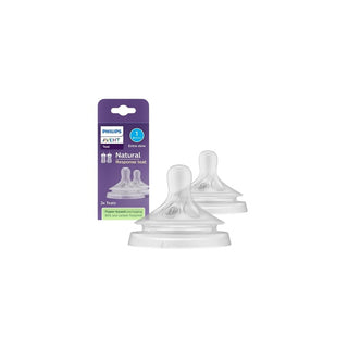 Philips Avent Natural Response – 2 Tetinas T1 Fluxo Recém-Nascido 0m+ - Twisted Medias 