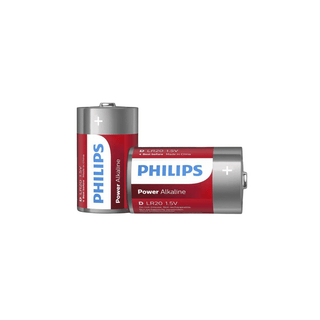 Pilhas Alcalinas Philips 1.5V Tipo D - Twisted Media
