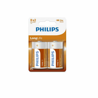 Pilhas De Zinco Philips 1.5V Tipo D - Twisted  Media
