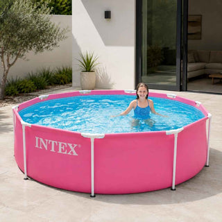 Piscina INTEX Metal Frame Rosa 244x76cm  - Twisted Media