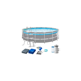 Piscina INTEX Premium Prism Frame Clearview 4,27x1,07m com Bomba - Twisted Media