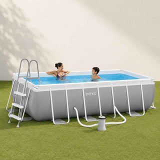 Piscina INTEX Prism Frame 4x2x1m com Bomba  - Twisted Media
