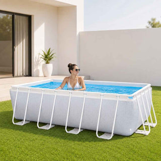 Piscina INTEX Prism Frame Chevron 400x200x100cm - Twisted Media