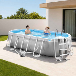 Piscina INTEX Prism Frame Oval 6,10x3,05x1,22m  - Twisted Media