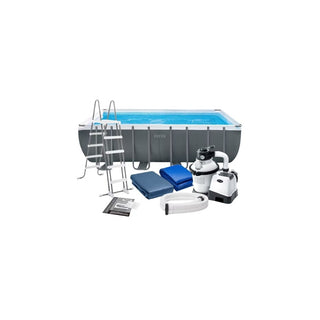 Piscina INTEX Retangular 5,49x2,74x1,32m com Filtro de Areia - Twisted Media