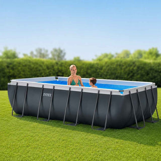 Piscina INTEX Retangular 5,49x2,74x1,32m com Filtro de Areia - Twisted Media