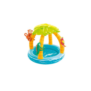 Piscina Infantil Insuflável INTEX Ilha Tropical com Guarda-Sol e Piso Acolchoado - Twisted Media