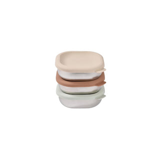Potes em Aço Inoxidável com Tampas de Silicone Béaba - Twisted Media 