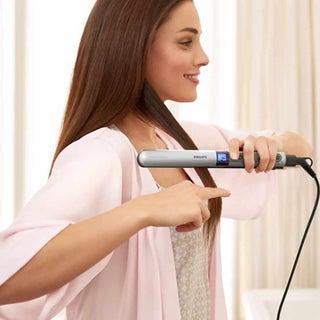 Prancha Alisadora Philips Prestige Placas de Queratina Vibratórias  - Twisted Media