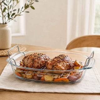 Prato Fundo Pyrex IRRESISTIBLE 39x27cm Vidro Borossilicato - Twisted Media