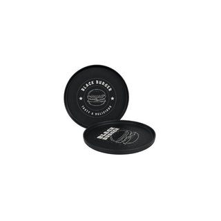 Prato Raso Tramontina Black Burger 20cm em Polipropileno - Twisted Media