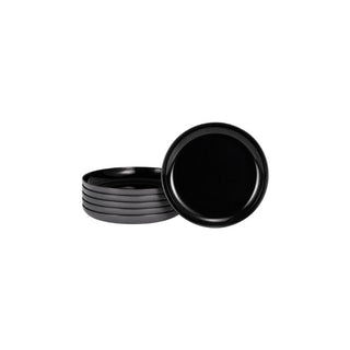 Prato de Jantar Luminarc Vicky Lava Preto 25cm 6 Peças - Twisted Media
