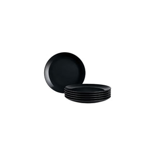 Prato de Sobremesa Luminarc Diwali Noir 19cm Conjunto de 6 Pratos  - Twisted Meda