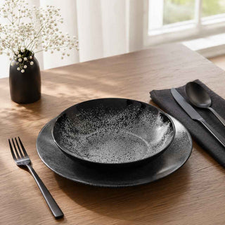 Prato de Sopa Luminarc Ardósia Preta 20cm Conjunto de 6 Peças - Twisted Media