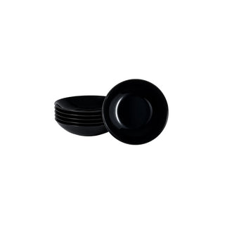 Prato de Sopa Luminarc Zelie Preto 20cm Jogo com 6 Peças - Twisted Media