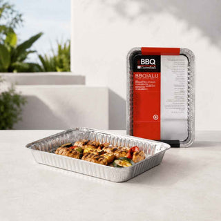 Pratos de Alumínio BBQ Take-Away Conjunto de 5 Peças 32x23cm - Twisted Media