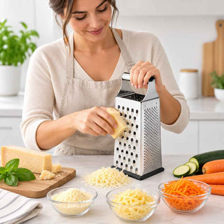 Ralador 4 Faces Ibili XL em Aço Inoxidável para Cozinha - Twisted Media