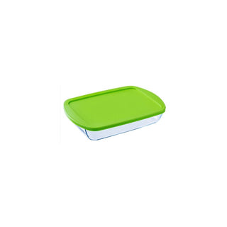 Recipiente Retangular PYREX de Vidro com Tampa 23x15cm - Twisted Media