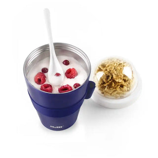 Recipiente Térmico para Iogurte e Muesli Ibili Azul 9 cm - Twisted Media