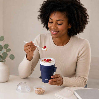 Recipiente Térmico para Iogurte e Muesli Ibili Azul 9cm - Twisted Media