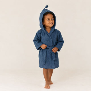 Organicera Toalha Com Capuz Orgânica Indigo - Twisted Media