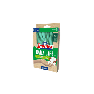 Luvas Domésticas SPONTEX Daily Care – Tamanho L (Menta) - Twited Media