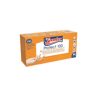Luvas Descartáveis SPONTEX Vinil – Tamanho M 100 unidades - Twisted Media
