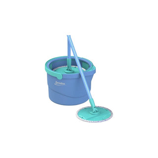 Esfregão giratório Spontex Aqua Revolution System com balde e microfibra - Twistred Media