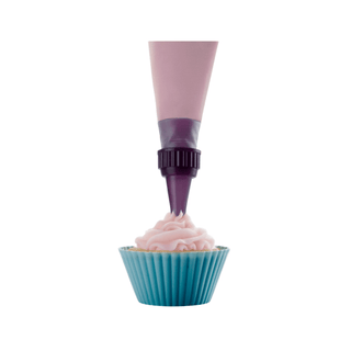 Saco de Confeitaria Flexível IBILI com 6 Bicos Twisted Media 