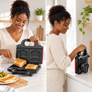 Sanduicheira Moulinex Croque Accessimo 650W Vermelha - Twisted Media