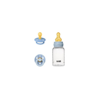 Set de Presente BIBS para Recém-Nascido com Chupetas e Biberão 150ml Azul - Twisted Media