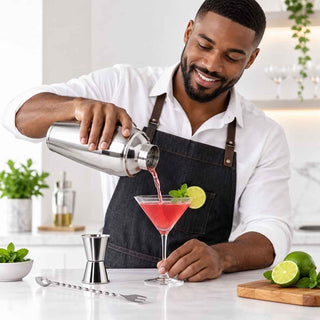 Shaker de Cocktail Clássico Ibili em Aço Inoxidável 0,7L - Twisted Media